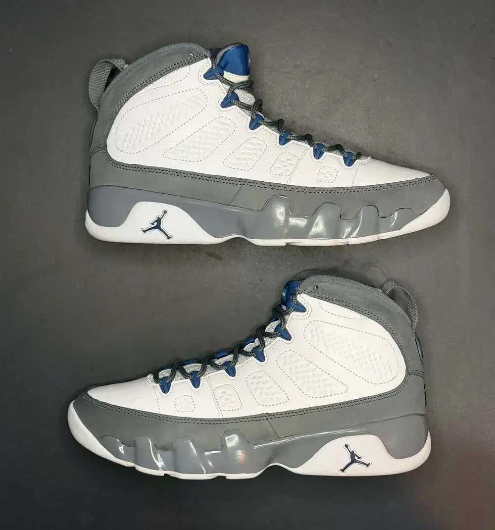 Size: 9m -Air Jordan 9 Retro 'Flint Grey and French Blue' (2026)